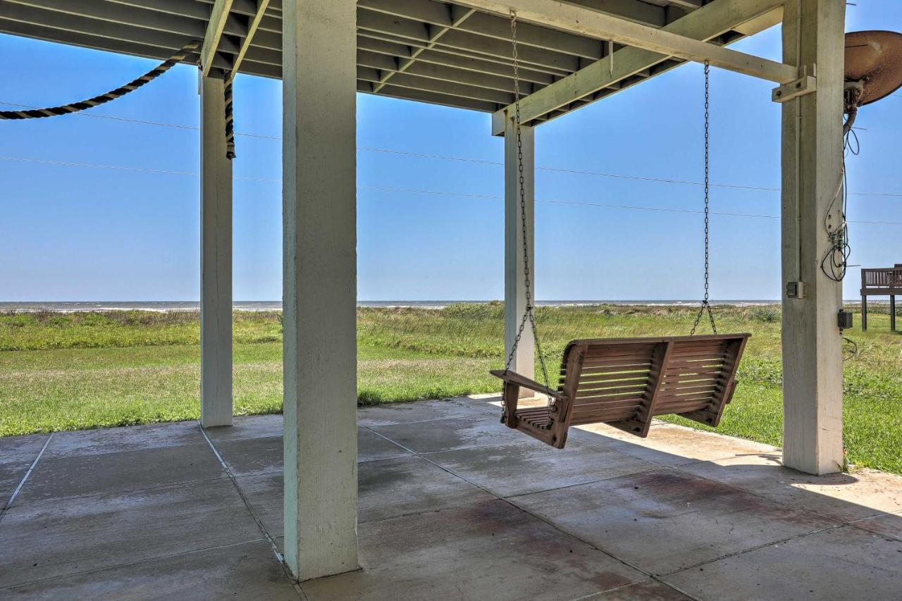 Oceanfront Galveston Home - Walk To Beach! Екстериор снимка